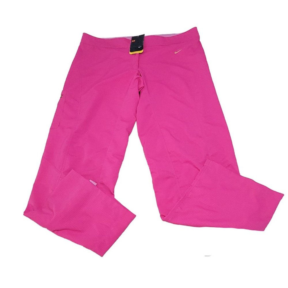 Nike Sphere Dry Womens‎ Pink Pants Ankle Zip Pocket Mid Rise Size XL NWT